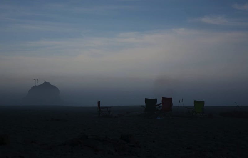 overnight tent camping on Washington coastal beaches